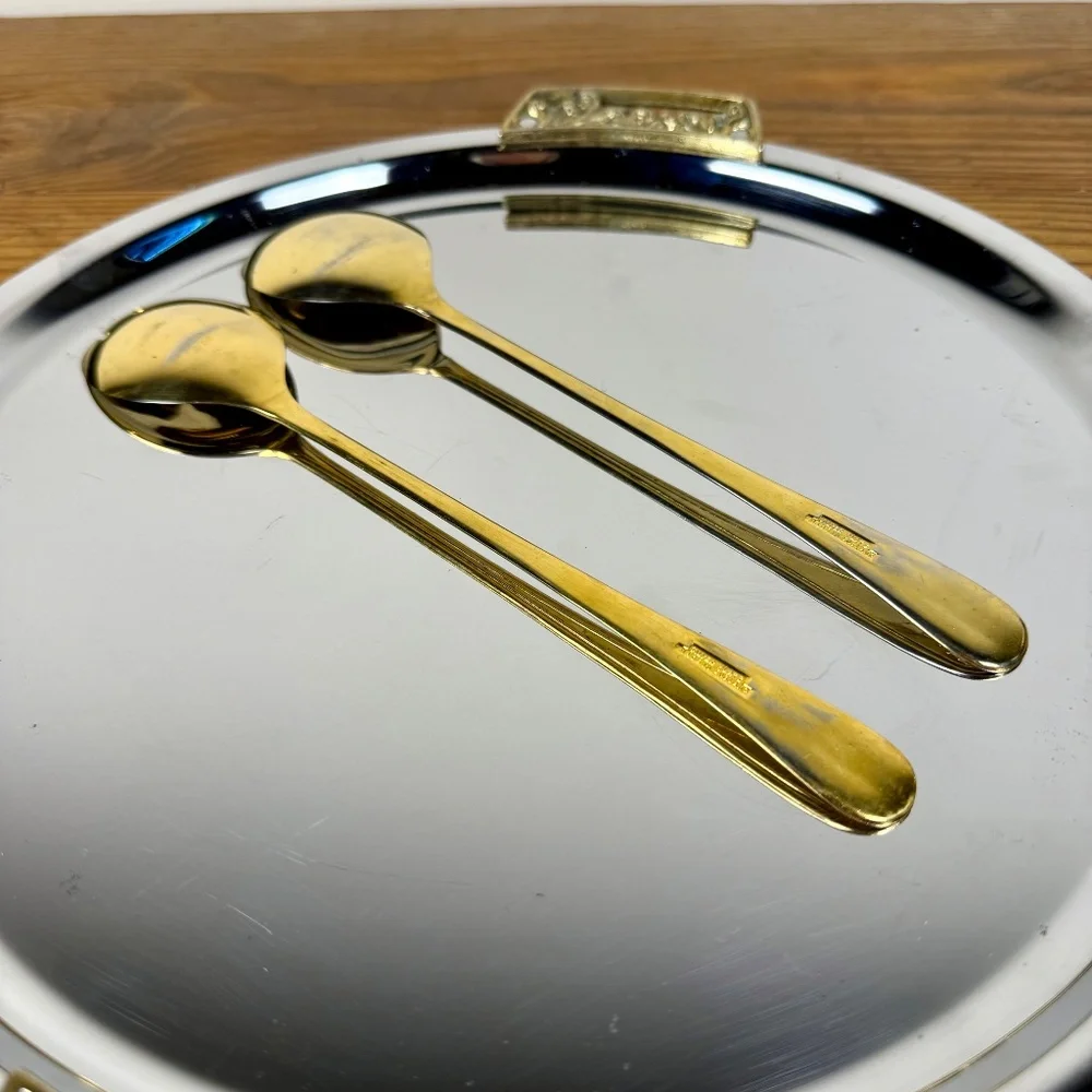 Vintage English Silverplate Serving Utensils | Shell Scroll Pattern | Set of 2